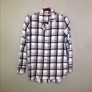 Madewell flannel plaid shirt with pockets!
